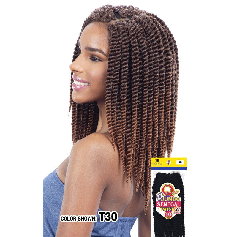 10" QUE JUMBO SENEGAL TWIST 2X CROCHET