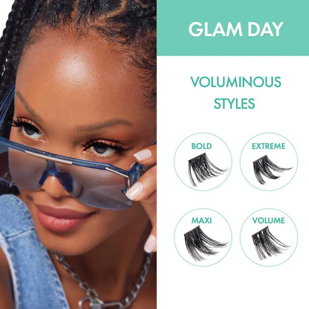 i-ENVY Press & Go Pre Glued Lash Clusters -Glam Day-