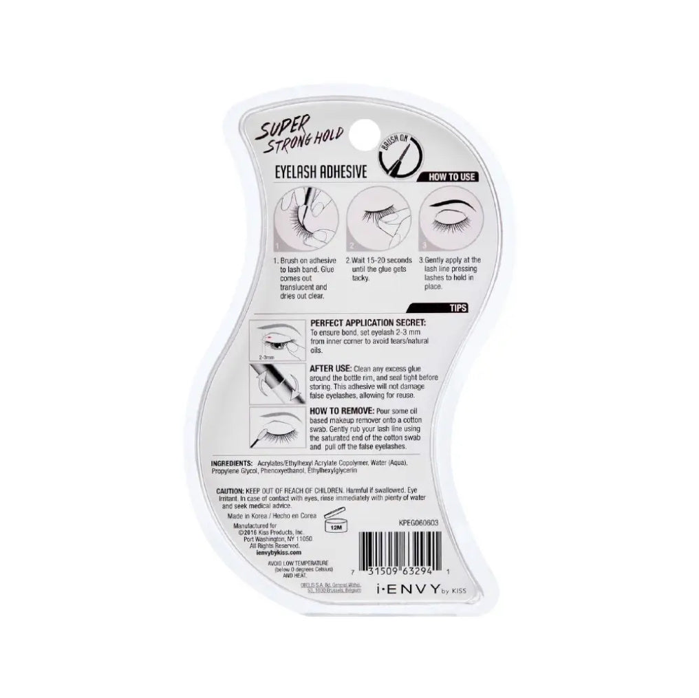 iENVY Super Strong Hold Clear Waterproof Strip Lash Glue Clear