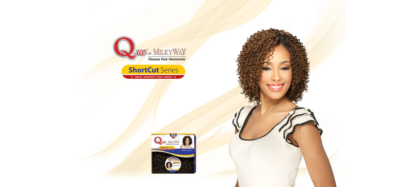 QUE JERRY CURL 3PCS HUMAN BLEND WEAVE