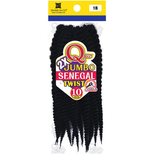 10" QUE JUMBO SENEGAL TWIST 2X CROCHET
