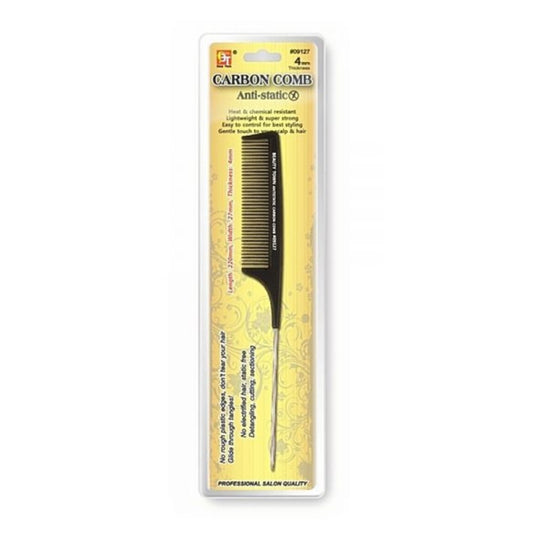 BT CARBON PIN TAIL COMB #09127