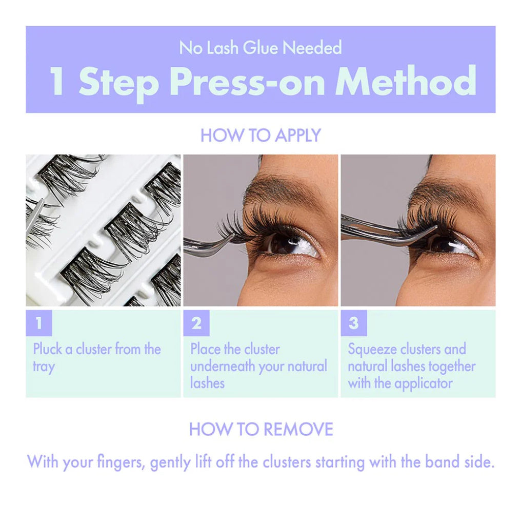 i-ENVY Press & Go Pre Glued Lash Clusters -Every Day-