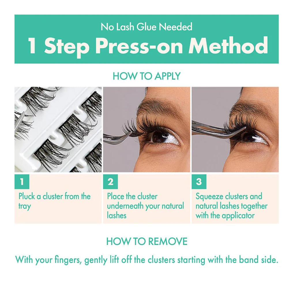 i-ENVY Press & Go Pre Glued Lash Clusters -Glam Day-