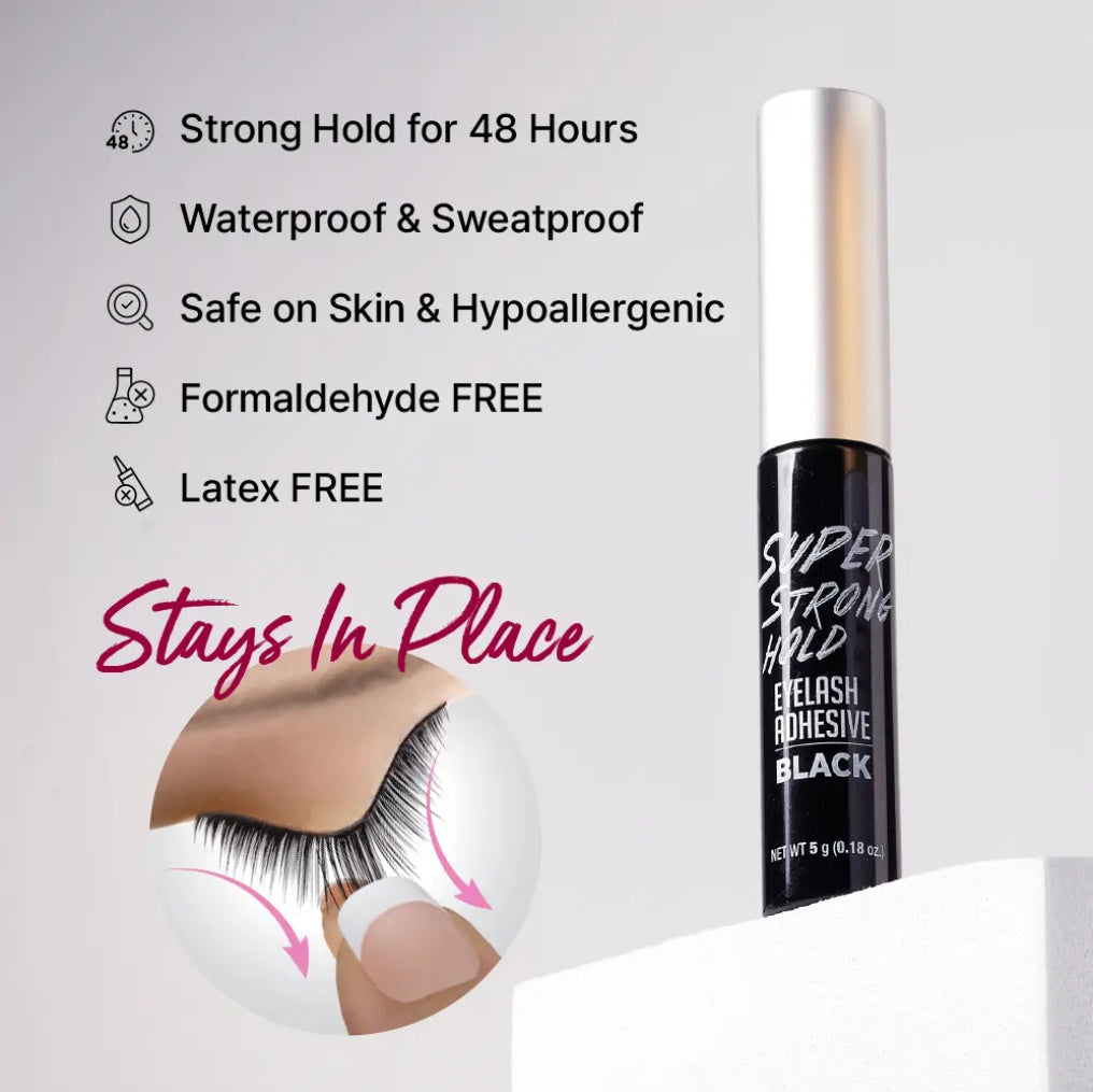 iENVY Super Strong Hold Black Waterproof Strip Lash Glue Black