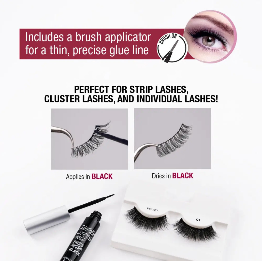 iENVY Super Strong Hold Black Waterproof Strip Lash Glue Black
