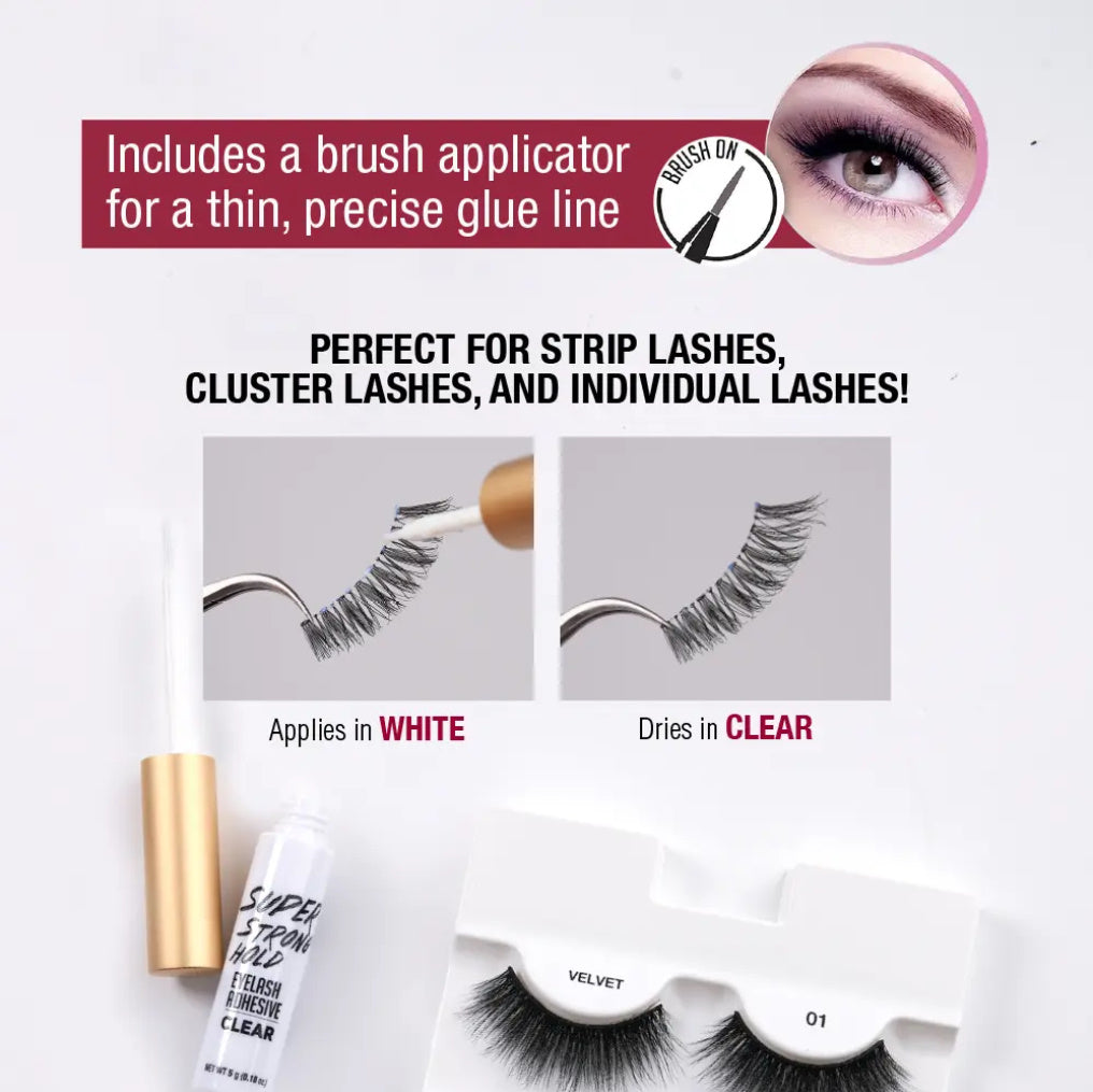 iENVY Super Strong Hold Clear Waterproof Strip Lash Glue Clear