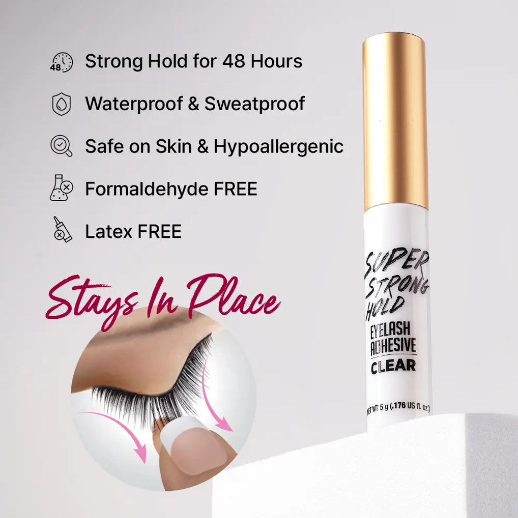 iENVY Super Strong Hold Clear Waterproof Strip Lash Glue Clear