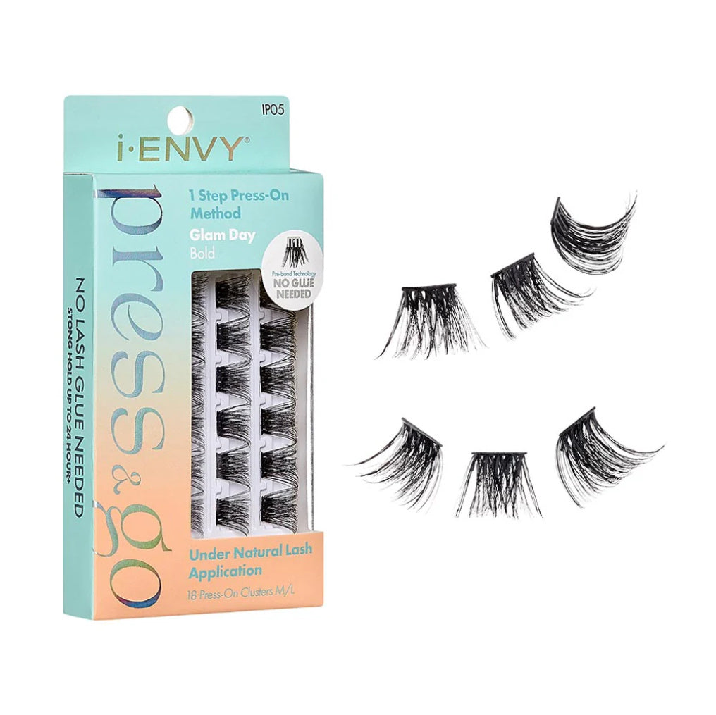 i-ENVY Press & Go Pre Glued Lash Clusters -Glam Day-