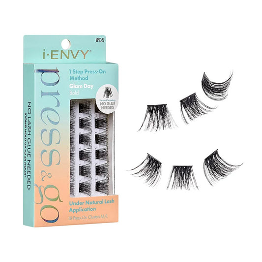 i-ENVY Press & Go Pre Glued Lash Clusters -Glam Day-
