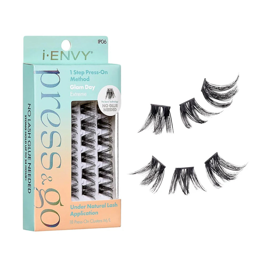i-ENVY Press & Go Pre Glued Lash Clusters -Glam Day-