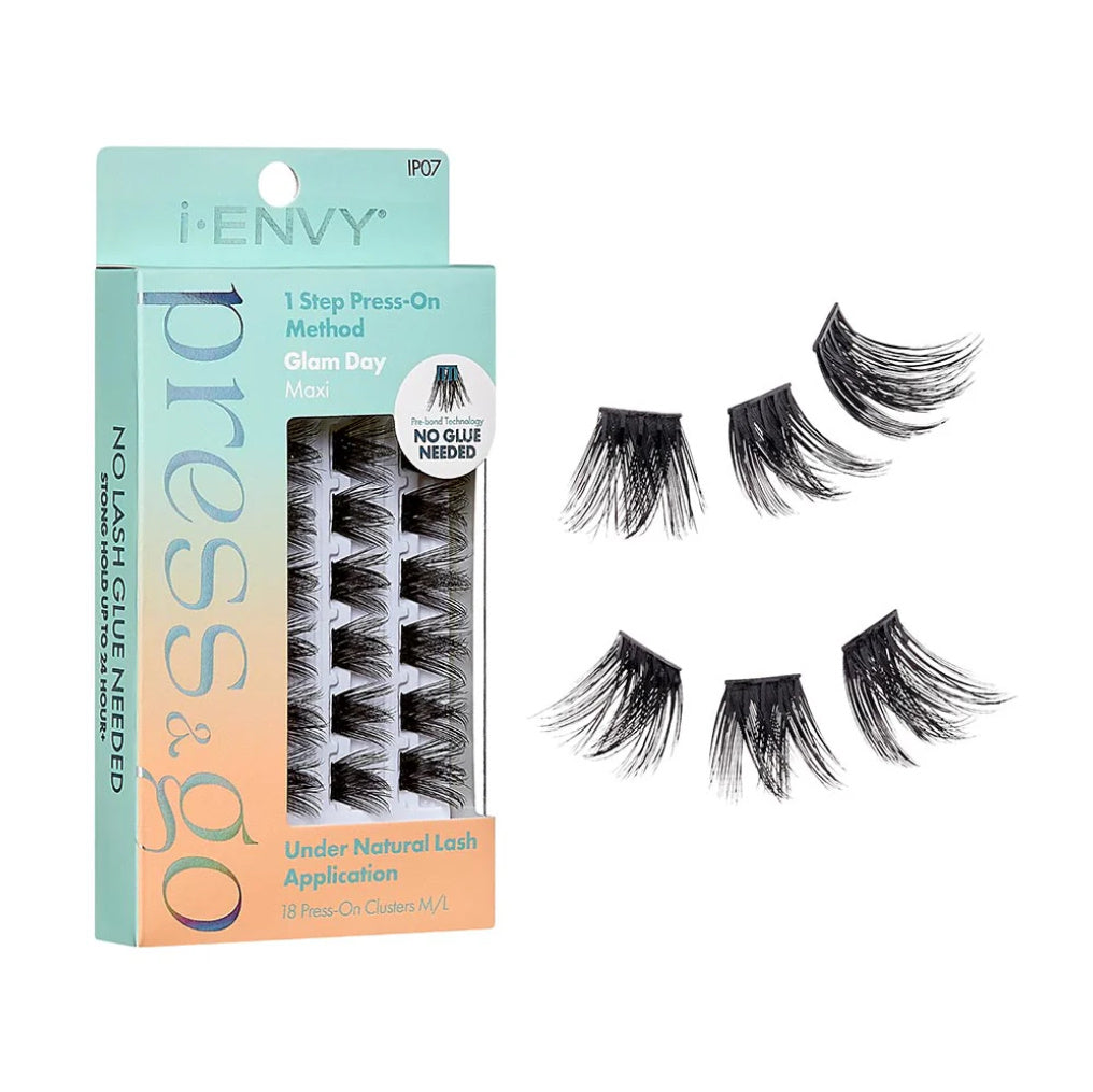 i-ENVY Press & Go Pre Glued Lash Clusters -Glam Day-