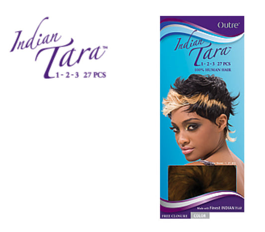 INDIAN TARA 27 PIECES PCS 1" 2" 3" OUTRE 100% HUMAN HAIR