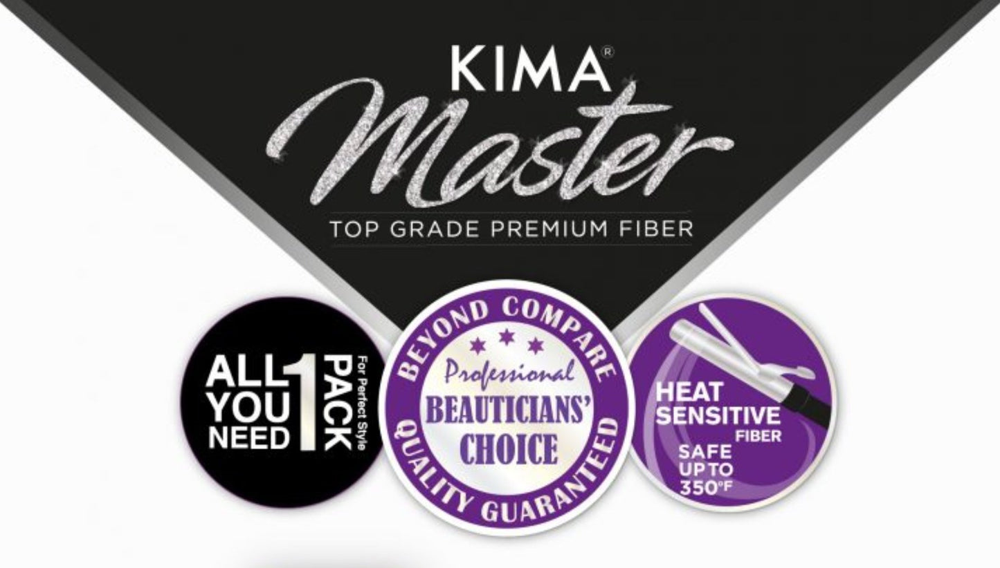 Kima Master Straight 14" 16" 18" w/closure Synthetic MYK04