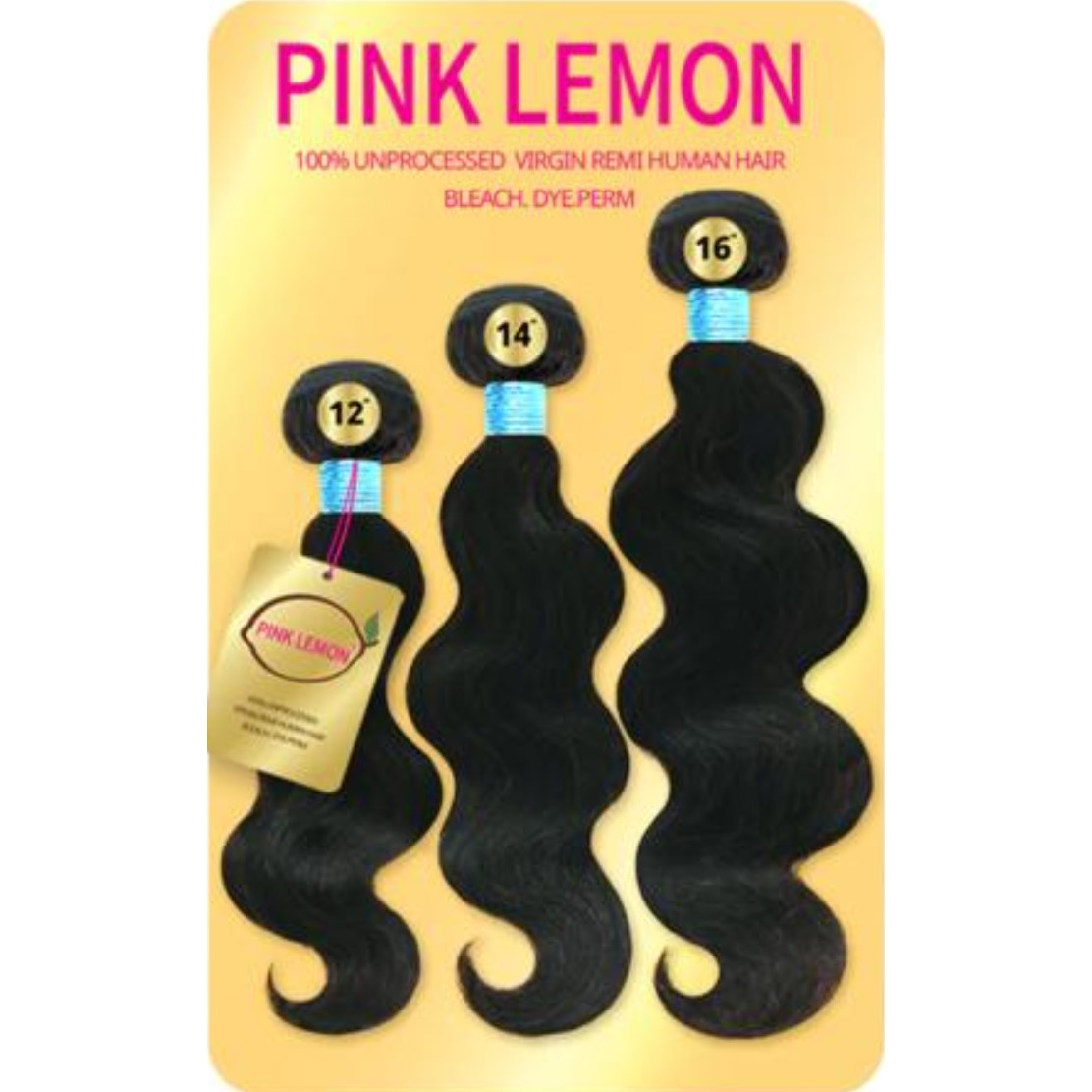 Pink Lemon Body Wave Bundle Hair 13A Unprocessed Virgin Hair