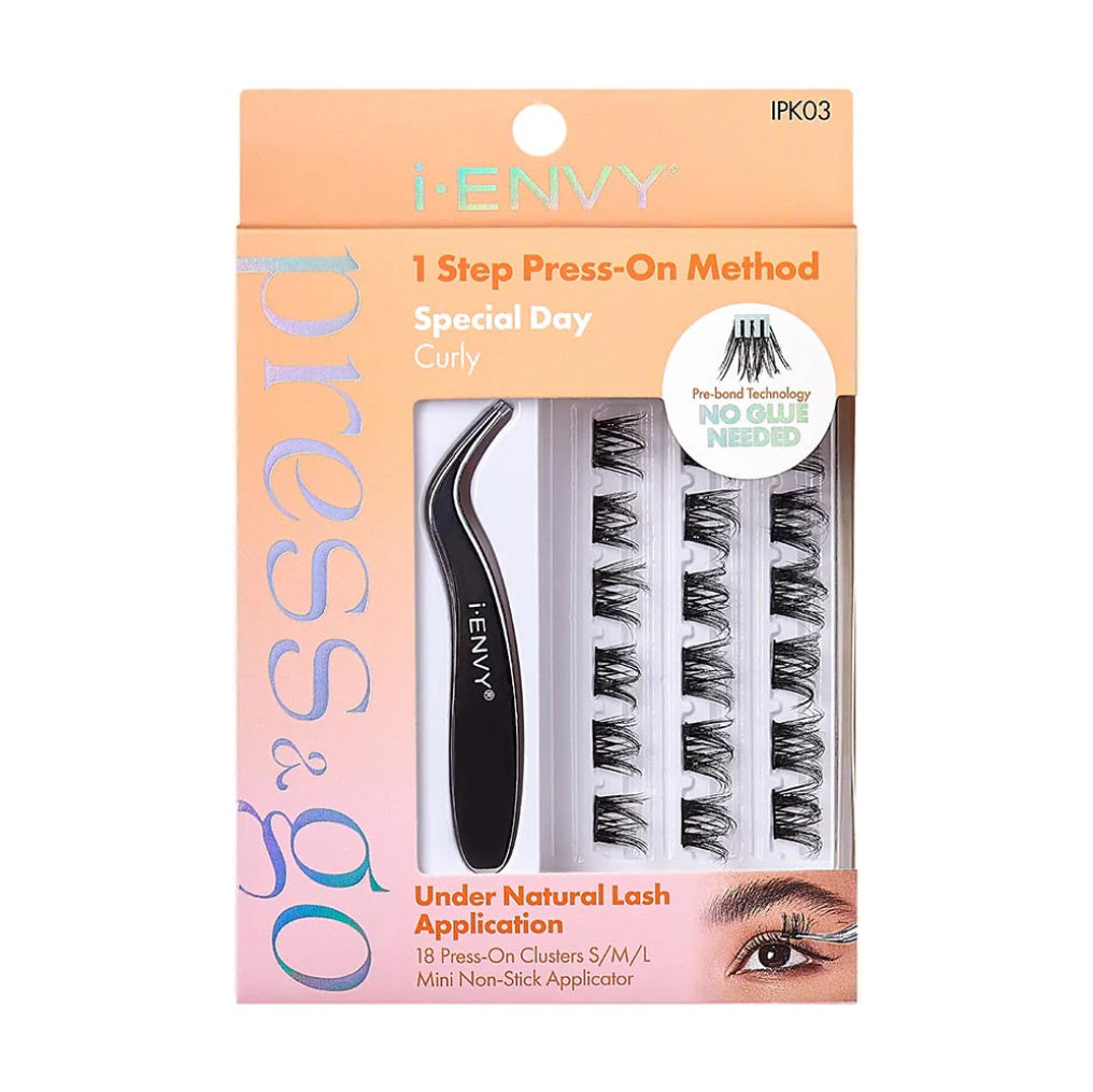 i-ENVY Press & Go All-in-One Lash Kit - Self Adhesive, No GLue, Clusters
